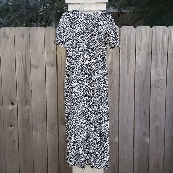 Who What Wear Dresses & Skirts - New!Black & White Polka Dot Midi dress